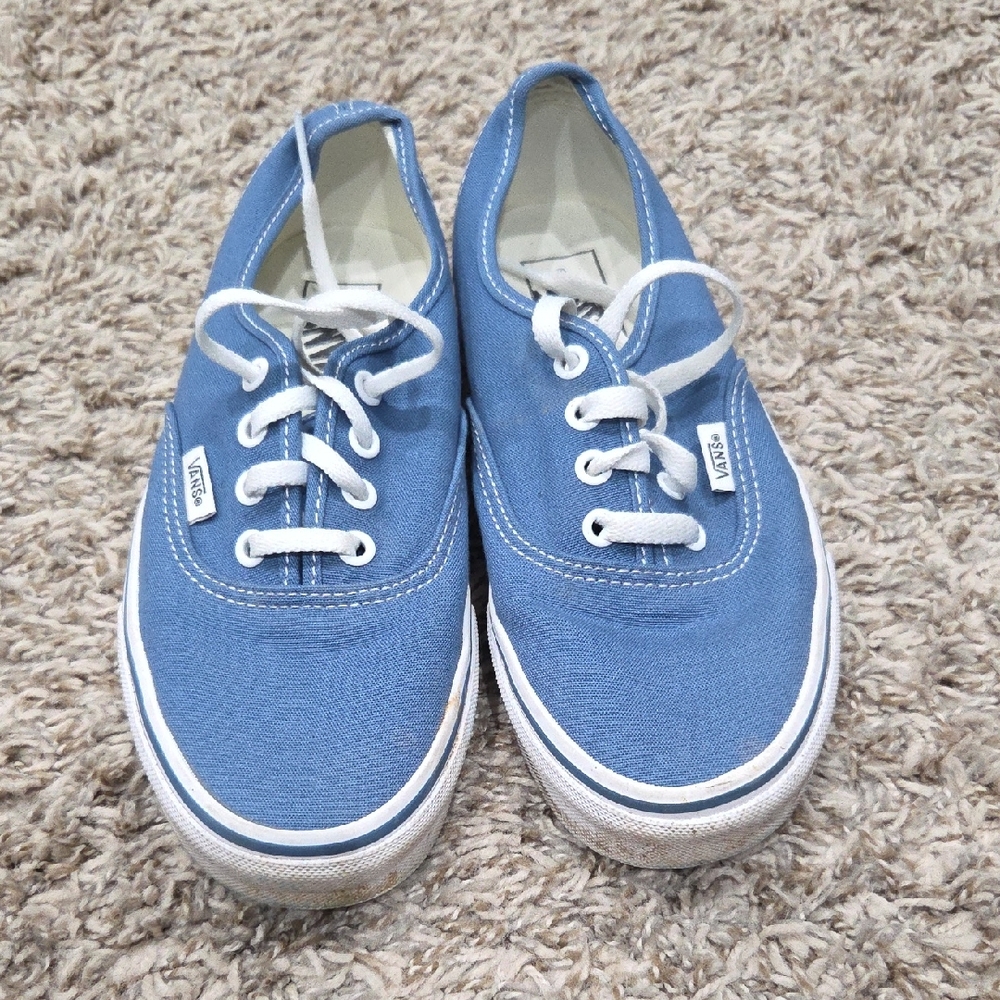 Vans Womens Blue Canvas Sneakers